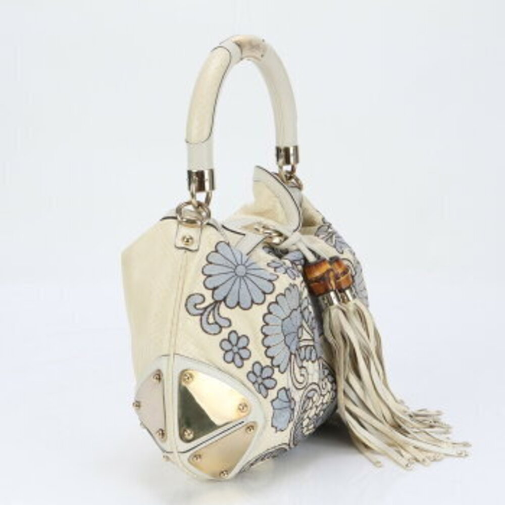 Gucci Indy Python Leather Handbag Top Handle Tote… - image 3